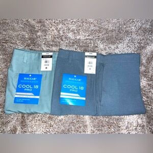 2 Men Haggar Shorts